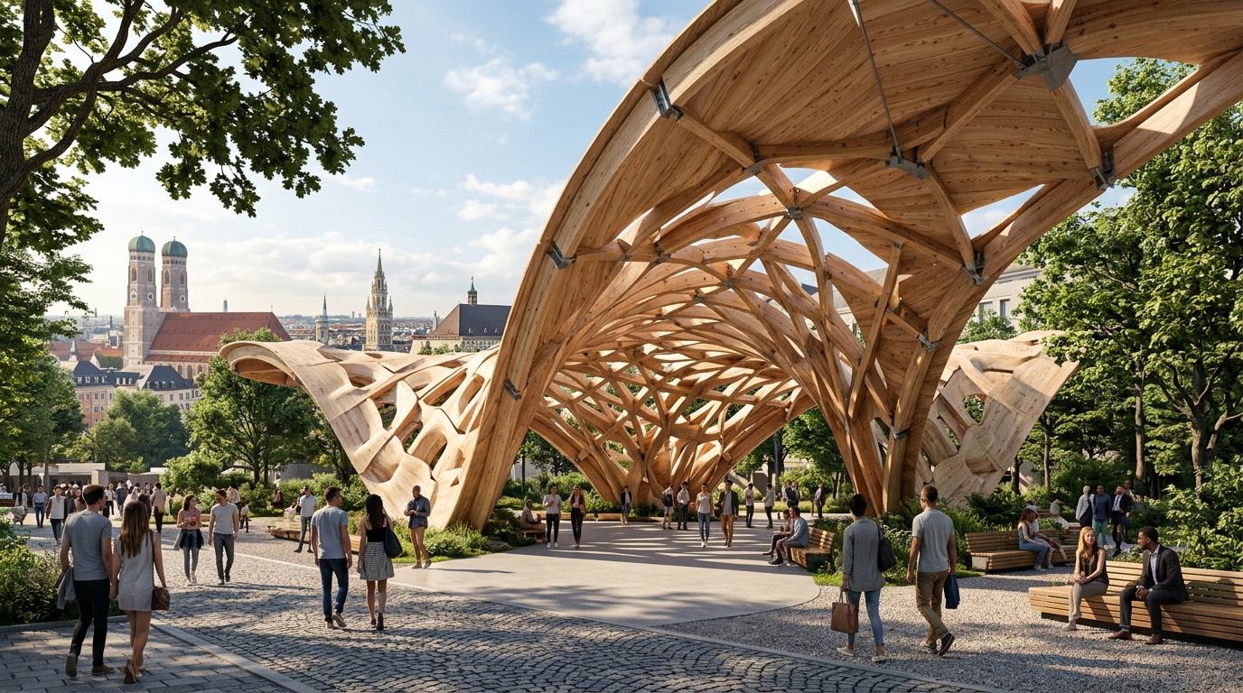 Parametric Timber Pavilion Project
